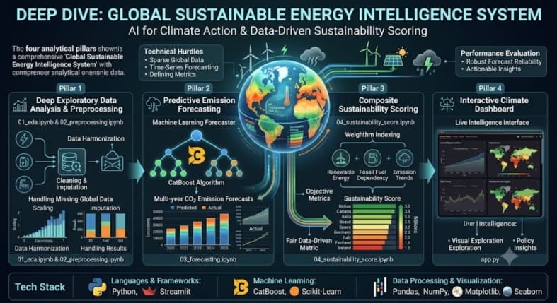Global Sustainable Energy Intelligence System: AI for Climate Action
